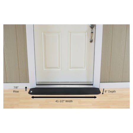 Handi Ramp ADA Compliant Rubber Threshold Ramp: 7/8" Rise x 41-1/2" Wide x 8" Depth MRAEZ0110